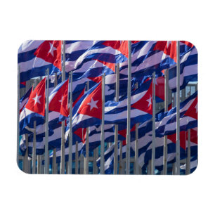 Kubanische Flaggen, Havanna, Kuba Magnet