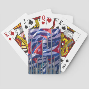 Kubanische Flaggen, Havanna, Kuba Spielkarten