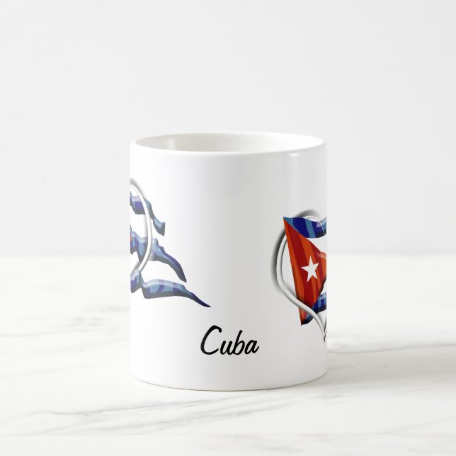 Kubanische Flaggen-Tassen Kaffeetasse (Mittel)