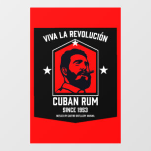 Kubanische Libre Rum Drinkers Revolution Fensteraufkleber