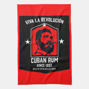 Kubanische Libre Rum Drinkers Revolution Geschirrtuch