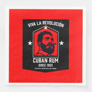 Kubanische Libre Rum Drinkers Revolution Serviette