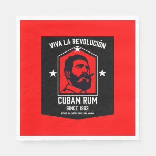 Kubanische Libre Rum Drinkers Revolution Serviette
