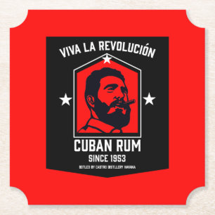 Kubanische Libre Rum Drinkers Revolution Untersetzer