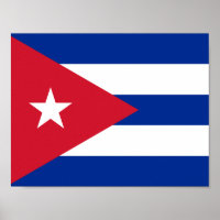 kubanische Poster-Flagge
