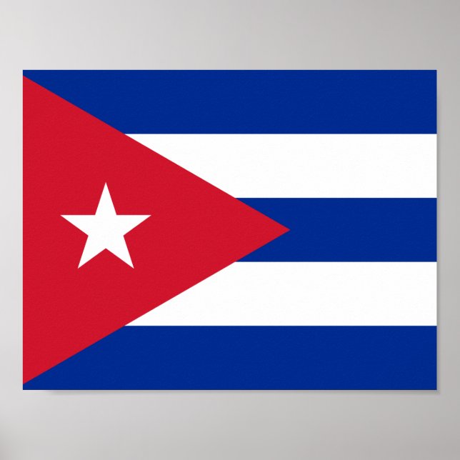 kubanische Poster-Flagge Poster (Vorne)