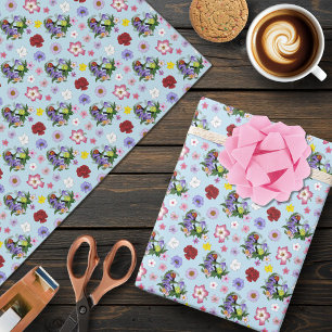 Kubanische Schnecken Lila Pilze Geschenkpapier