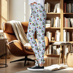 Kubanische Schnecken Lila Pilze Leggings