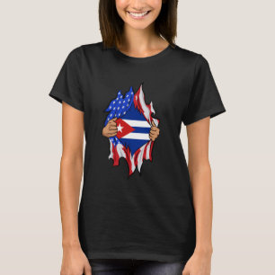 Kubanisches Blut in mir - Stolz kubanische Flagge T-Shirt