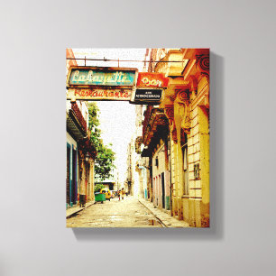 Kubanisches Foto Alt-Havanna   Lafayette   Leinwanddruck