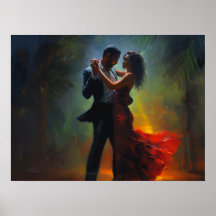 Kubanisches Paar Salsa tanzt nachts in Miami