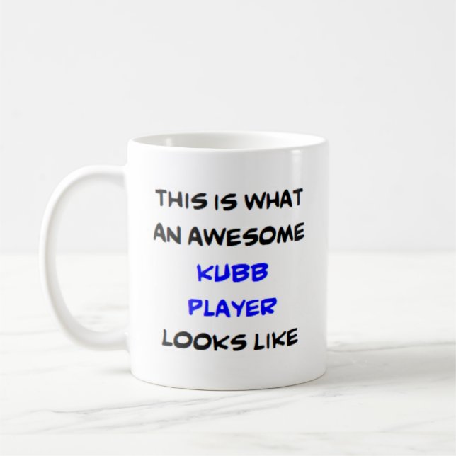 Kubb-Player, phantastisch Kaffeetasse (Links)