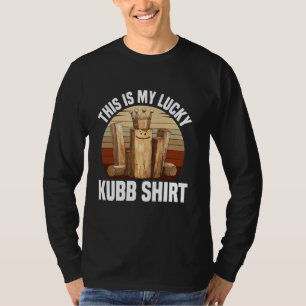 Kubb Player Visit Schach Lover Lawn Game Set Kubb T-Shirt