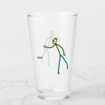 Kubb Playing Stickman