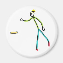 Kubb Playing Stickman