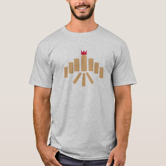 Kubb Spiel T-Shirt (Vorderseite)
