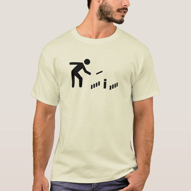 Kubb Spieler T-Shirt (Vorderseite)