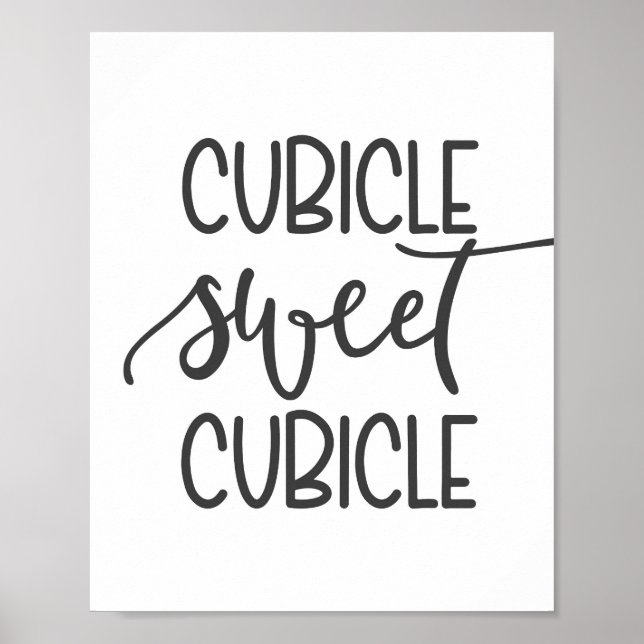Kubicle Sweatcubicle - Office-Wanddekor Poster (Vorne)