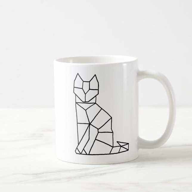 Kubikkatzen-Kaffee-Tasse Kaffeetasse (Rechts)