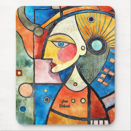 Kubismus-Design Mousepad