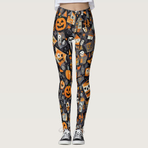 Kubismus Halloween Leggings