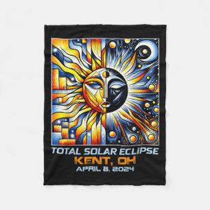 Kubismus Totale Sonnenfinsternis Kent Ohio Fleecedecke