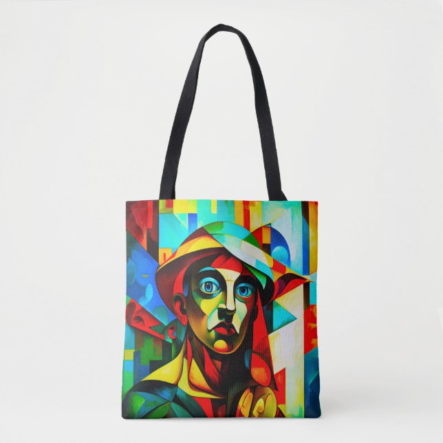 Kubismus Tote Bag Tasche (Vorderseite)