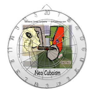 Kubist Castro NeoCubaism Funny Dartscheibe
