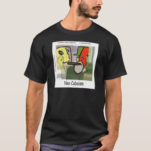 Kubist Castro NeoCubaism Funny T-Shirt (Vorderseite)