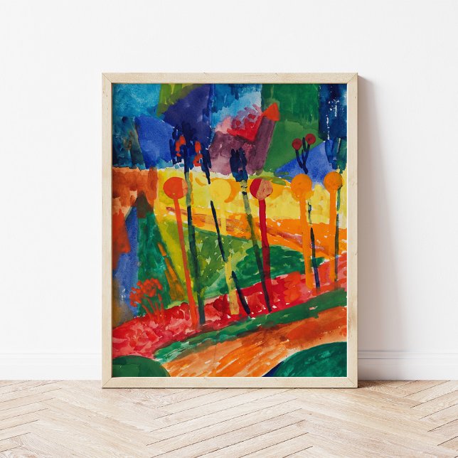 Kubistische Landschaft | Fritz Schaefler Poster (Von Creator hochgeladen)