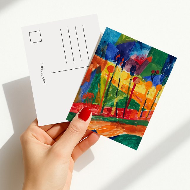 Kubistische Landschaft | Fritz Schaefler Postkarte (Von Creator hochgeladen)