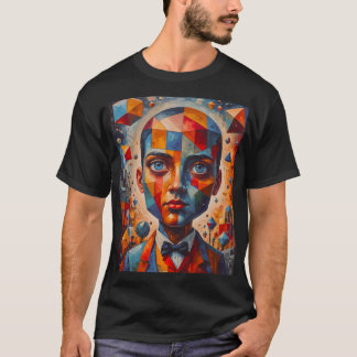 Kubistische Träume: Die fragmentierte Realität ein T-Shirt