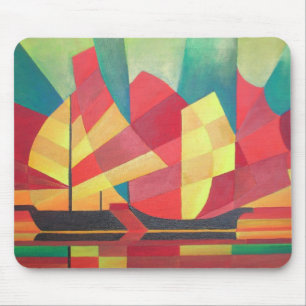 Kubistischer Abstrakte von Junk Sails und Ocean Sk Mousepad