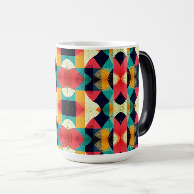Kubistischer Fisch 444 mg Tasse (VorderseiteRechts)