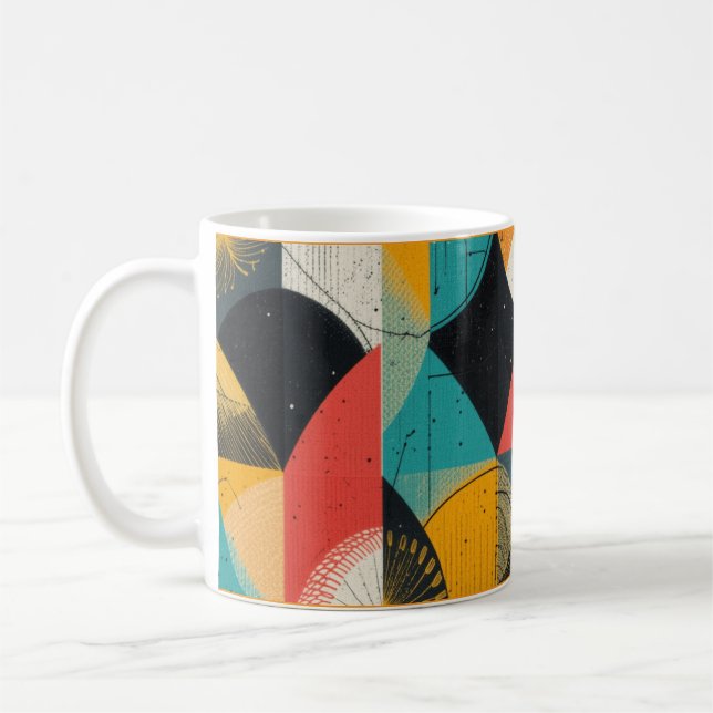 kubistischer Fisch Kaffeetasse (Links)