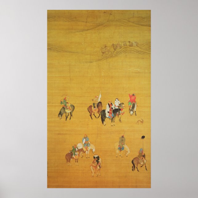 Kublai Khan Hunting, Yuan-Dynastie Poster (Vorne)