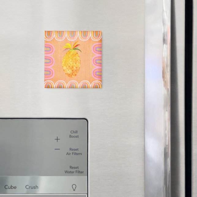 Küche Ananas Volkskunststil Magnet (In Situ (Kühlschrank))