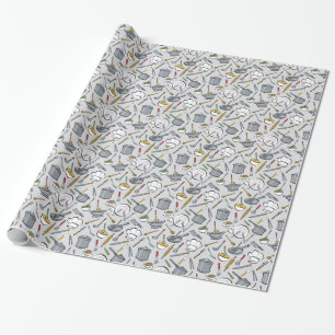 Küche bearbeitet Muster Geschenkpapier
