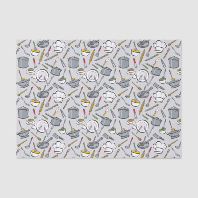 Küche bearbeitet Muster Seidenpapier (Vorderseite)