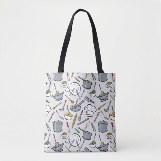Küche bearbeitet Muster Tasche (Vorderseite)