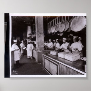 Küche Delmonico's Restaurant, New York NY Poster