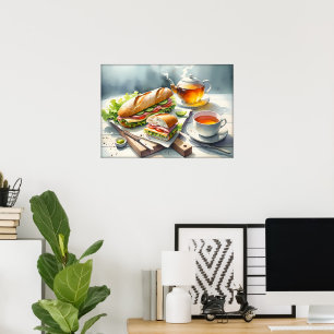 Küche für lustige Lebensmittel-Liebhaber Poster
