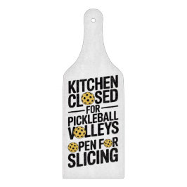 Küche geschlossen für Pickleball - Schneiden erlau Schneidebrett