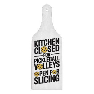 Küche geschlossen für Pickleball - Schneiden erlau Schneidebrett