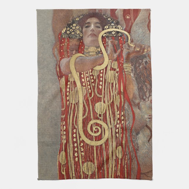 KÜCHE: GUSTAV KLIMT GESCHIRRTUCH (Vertikal)