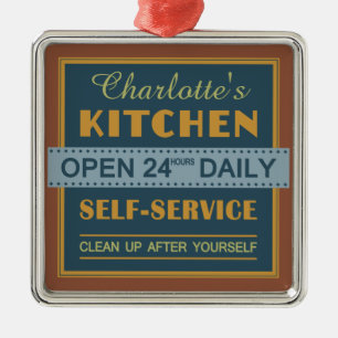 Küche - individuelle Name - Verzierung Ornament Aus Metall