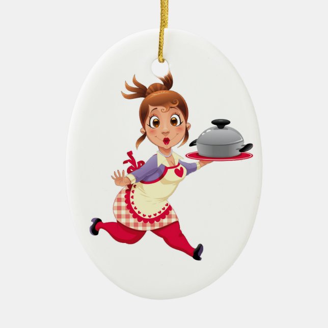Küche / Kochen - SRF Keramik Ornament (Vorne)