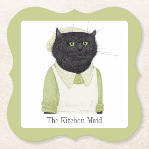 KÜCHE MAID CAT-Brackets Untersetzer + Text