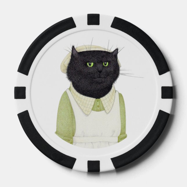KÜCHE MAID CAT-Poker-Chips Pokerchips (Vorderseite)