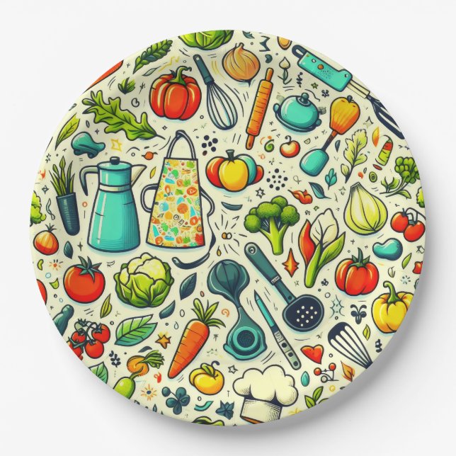 Küche. Pappteller (Vorderseite)